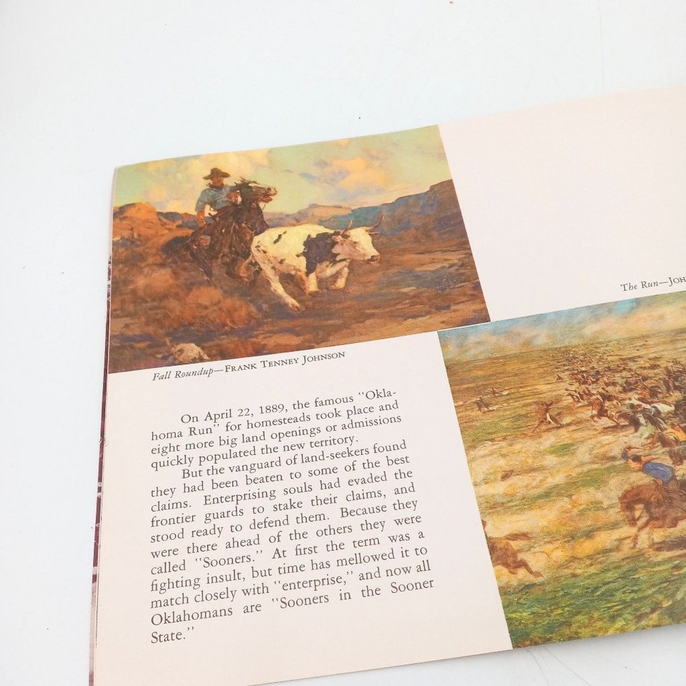Oklahoma Woolaroc Museum Booklet Vintage 1952 Native American Horse Collectible - Picture 7 of 13